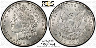1901-O $1 MS62