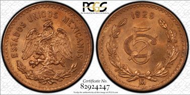1929-Mo 5C KM-422 MS65RB