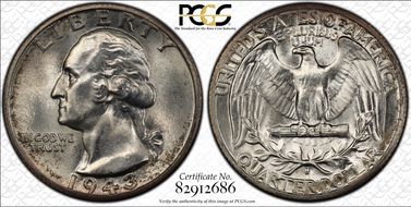 1943-S/S 25C RPM, FS-503 MS66+