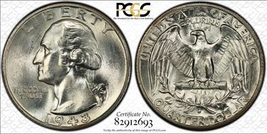 1943-S/S 25C RPM FS-503 MS66+