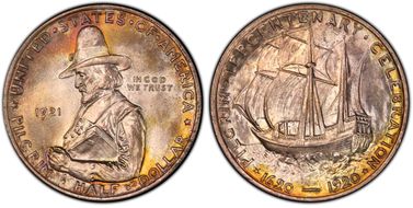 1921 50C Pilgrim MS67