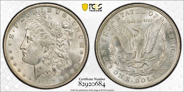 1887/6-O $1 VAM 3, 7/6 MS64