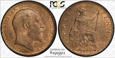 1902 1/2D S-3991 MS65+ RB