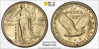 1926-D 25C MS66FH
