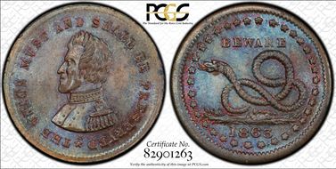 1863 CWT F-136/397a, Beware MS63BN
