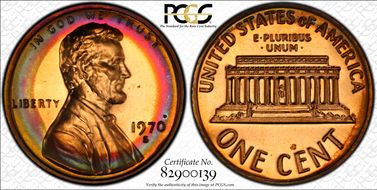 1970-S 1C Large Date MS66RB