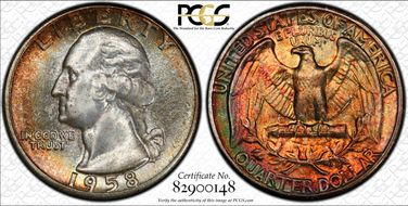 1958 25C MS66+