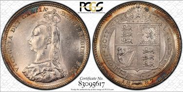 1887 Shil S-3926 Jubilee Head MS62