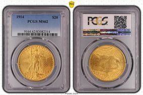 1914 $20 MS62