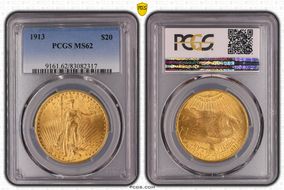 1913 $20 MS62