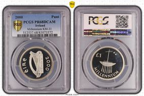 2000 £1 Millennium KM-31 PR68DCAM