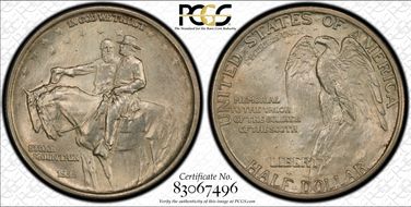 1925 50C Stone Mountain MS66