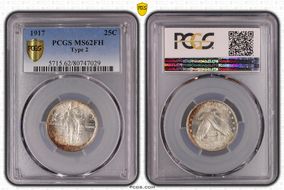 1917 25C Type 2 MS62FH