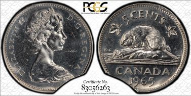 1965 5C Small Beads MS62