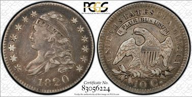 1820 10C JR-4, Small 0 VF35