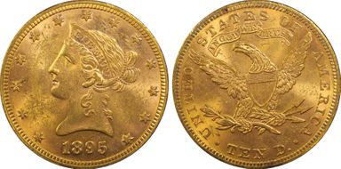 1895 $10 MS62
