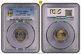 2016 $2 Olympic Team - Blue MS66