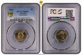 2016 $2 Paralympics Colorized MS66