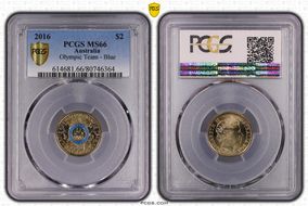 2016 $2 Olympic Team - Blue MS66