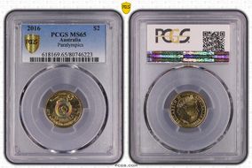 2016 $2 Paralympics Colorized MS65