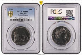 2005 50C Remembrance MS66