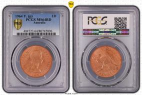 1964 Y. (p) 1D MS64RD