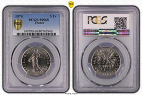 1974 5 Fr Gad-771 MS68