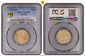 1936(m) Shil AU58