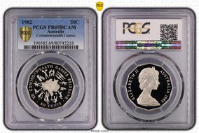 1982 50C Commonwealth Games PR69DCAM