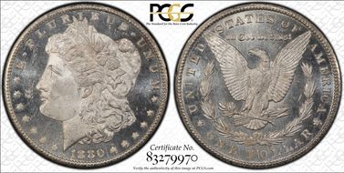 1880-CC $1 VAM 6, 8/Low 7 MS64DMPL