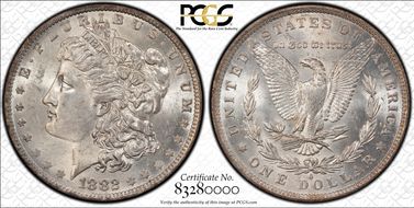1882-O/S $1 Strong MS63