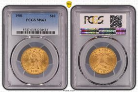 1901 $10 MS63