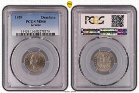 1959 Drachma KM-81 MS66