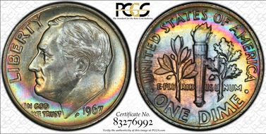 1967 10C MS65