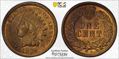 1909-S 1C Indian MS65RB