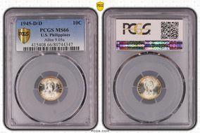 1945-D/D 10C Allen 9.05a MS66