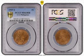 1909-S 1C MS63RB