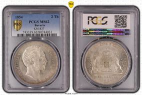 1854 2 Th KM-837 MS62