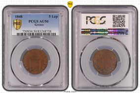 1848 5 Lep KM-28 AU50BN
