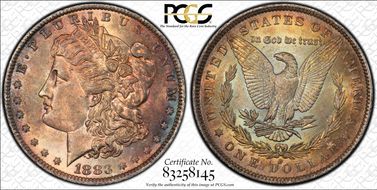 1883-O $1 MS62