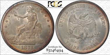 1873 T$1 Trade MS62
