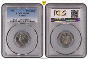 1962 Drachma KM-81 MS64