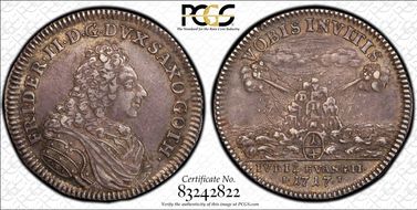 1717-IT 1/4 Th Reformation Bicentennial AU50