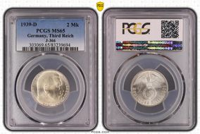 1939-D 2 Mk J-366 MS65