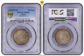 (1915) T4 50 Sen JNDA 01-15 MS63