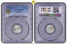 (1912) T1 10 Sen JNDA 01-25 MS63