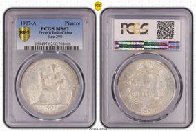 1907-A Piastre Lec-290 MS62