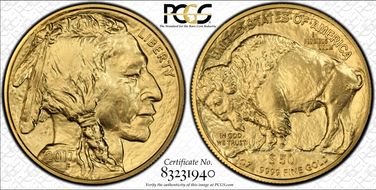 2017 $50 American Buffalo .9999 Fine Gold First Strike MS70