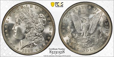 1887 $1 MS67