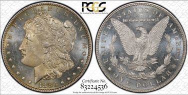 1883 $1 MS65PL